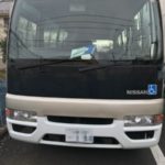 日産のバス シビリアン 車内清掃